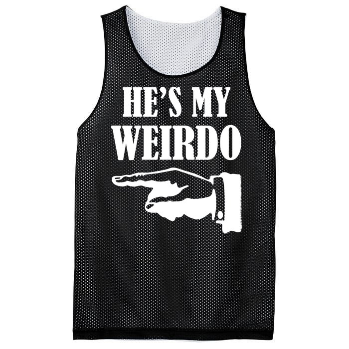 He's My Weirdo Mesh Reversible Basketball Jersey Tank