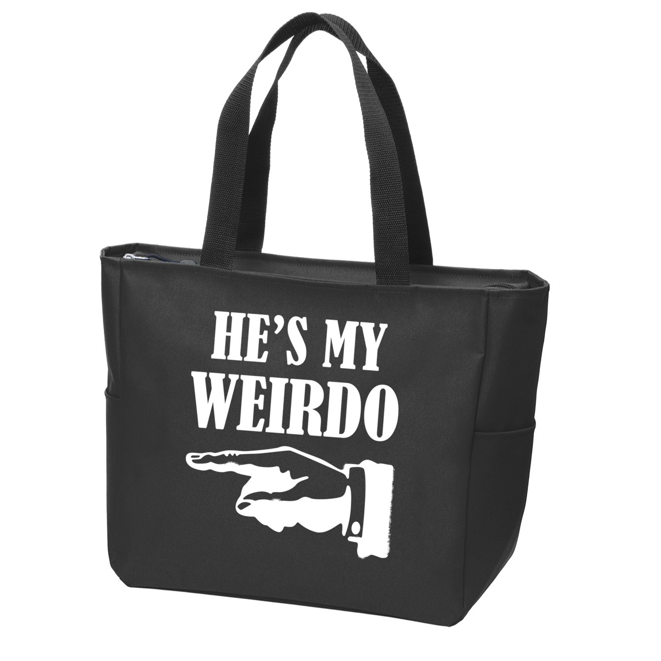 He's My Weirdo Zip Tote Bag