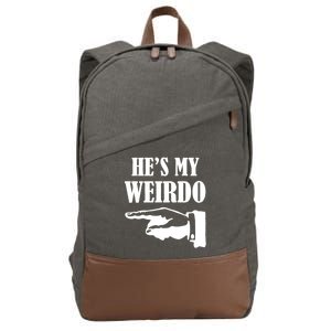 He's My Weirdo Cotton Canvas Backpack