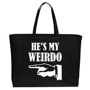 He's My Weirdo Cotton Canvas Jumbo Tote