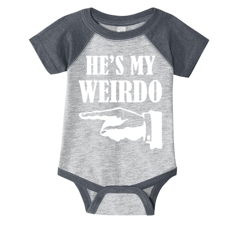 He's My Weirdo Infant Baby Jersey Bodysuit