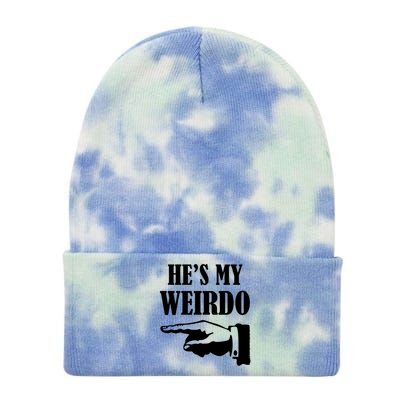 He's My Weirdo Tie Dye 12in Knit Beanie