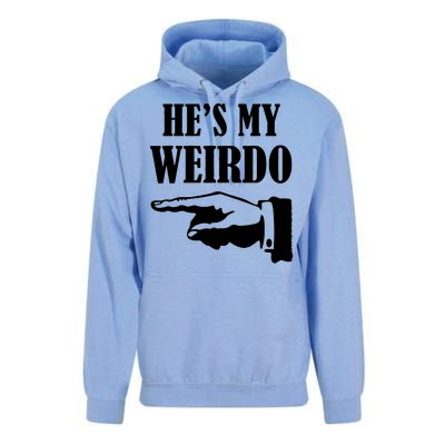 He's My Weirdo Unisex Surf Hoodie