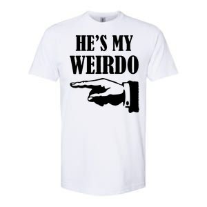 He's My Weirdo Softstyle CVC T-Shirt