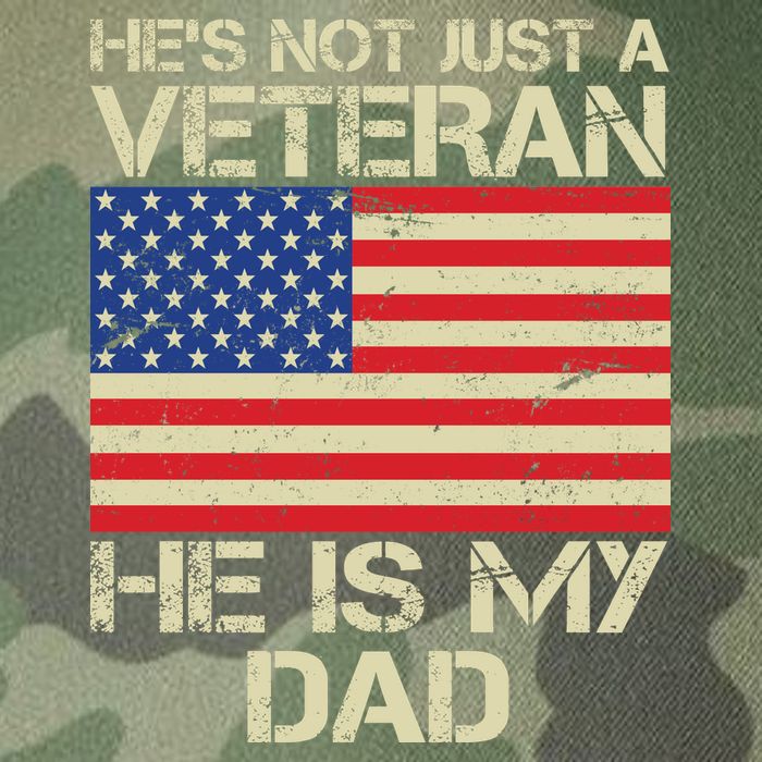 He's Not Just A Veteran Dad He Is My Dad Legacy Tie Dye Trucker Hat