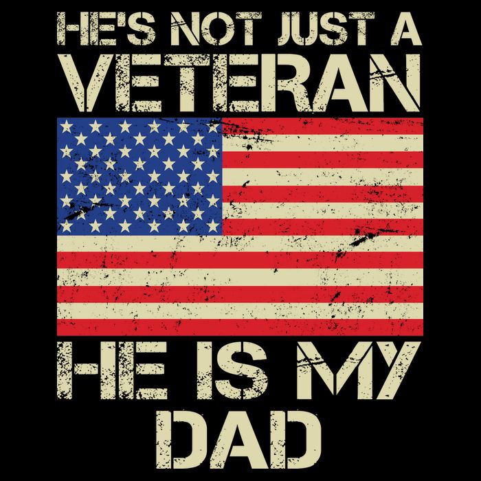 He's Not Just A Veteran Dad He Is My Dad Wool Snapback Cap