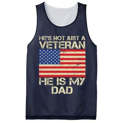 He's Not Just A Veteran Dad He Is My Dad Mesh Reversible Basketball Jersey Tank