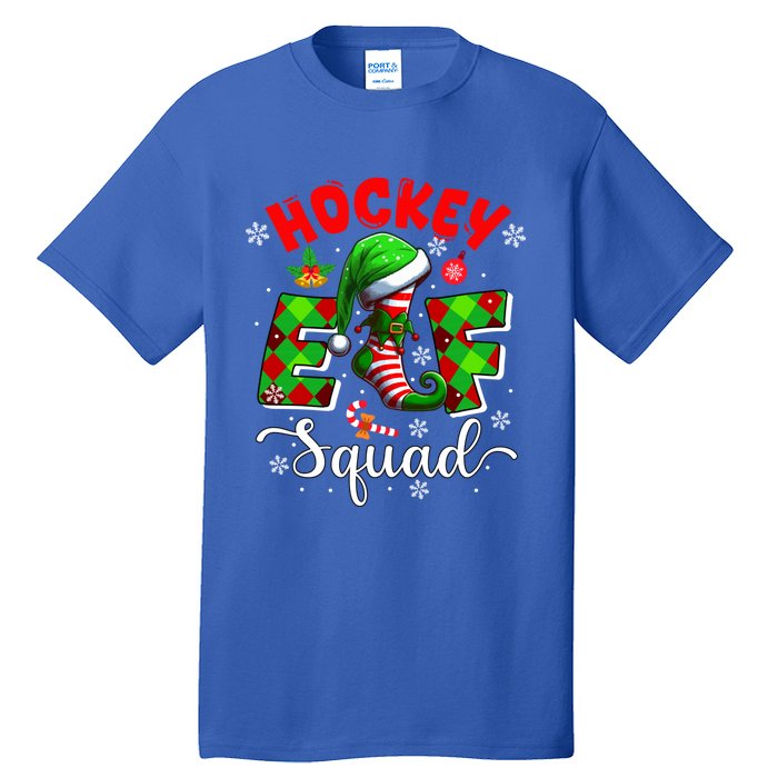 Hockey Elf Squad Christmas Player Team Sports Lover Cool Gift Tall T-Shirt