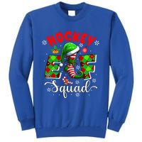 Hockey Elf Squad Christmas Player Team Sports Lover Cool Gift Tall Sweatshirt