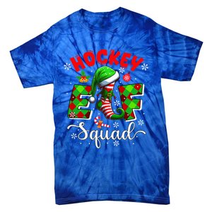 Hockey Elf Squad Christmas Player Team Sports Lover Cool Gift Tie-Dye T-Shirt