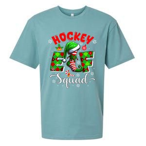 Hockey Elf Squad Christmas Player Team Sports Lover Cool Gift Sueded Cloud Jersey T-Shirt