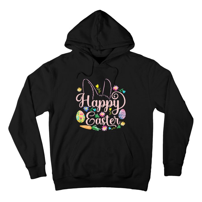 Happy Easter Sayings Egg Bunny Hoodie