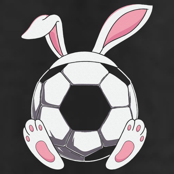 Happy Easter Soccer Bunny Ears Funny Egg 7 Panel Mesh Trucker Snapback Hat