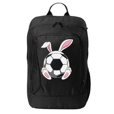 Happy Easter Soccer Bunny Ears Funny Egg City Backpack