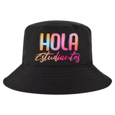 Hola Estudiantes Spanish Teacher Funny Back To School Cool Comfort Performance Bucket Hat