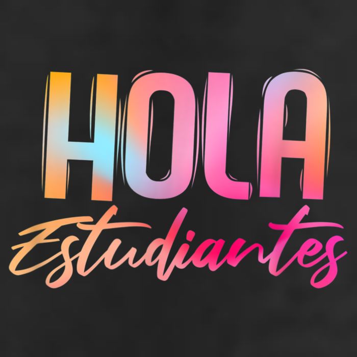Hola Estudiantes Spanish Teacher Funny Back To School 7 Panel Mesh Trucker Snapback Hat