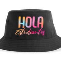 Hola Estudiantes Spanish Teacher Funny Back To School Sustainable Bucket Hat