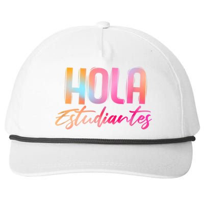 Hola Estudiantes Spanish Teacher Funny Back To School Snapback Five-Panel Rope Hat