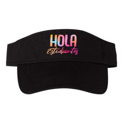 Hola Estudiantes Spanish Teacher Funny Back To School Valucap Bio-Washed Visor