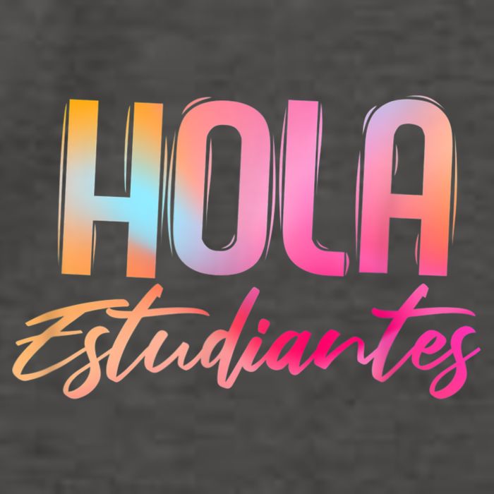 Hola Estudiantes Spanish Teacher Funny Back To School Vector Backpack