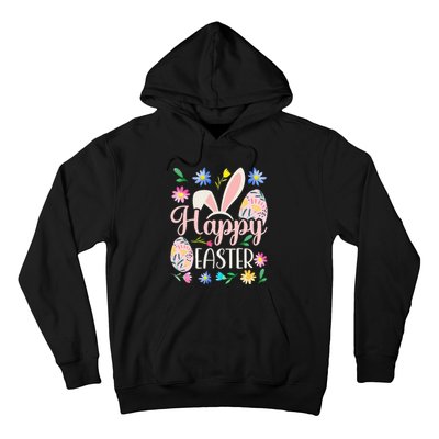 Happy Easter Sayings Egg Bunny Hoodie