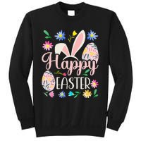 Happy Easter Sayings Egg Bunny Sweatshirt