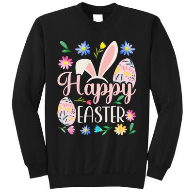 Happy Easter Sayings Egg Bunny Sweatshirt