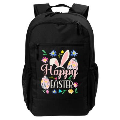 Happy Easter Sayings Egg Bunny Daily Commute Backpack