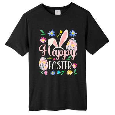 Happy Easter Sayings Egg Bunny Tall Fusion ChromaSoft Performance T-Shirt