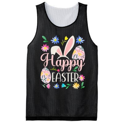 Happy Easter Sayings Egg Bunny Mesh Reversible Basketball Jersey Tank