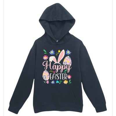 Happy Easter Sayings Egg Bunny Urban Pullover Hoodie