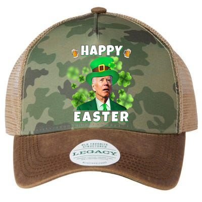 Happy Easter St Patrick's Day Confused Joe Biden Funny Legacy Tie Dye Trucker Hat