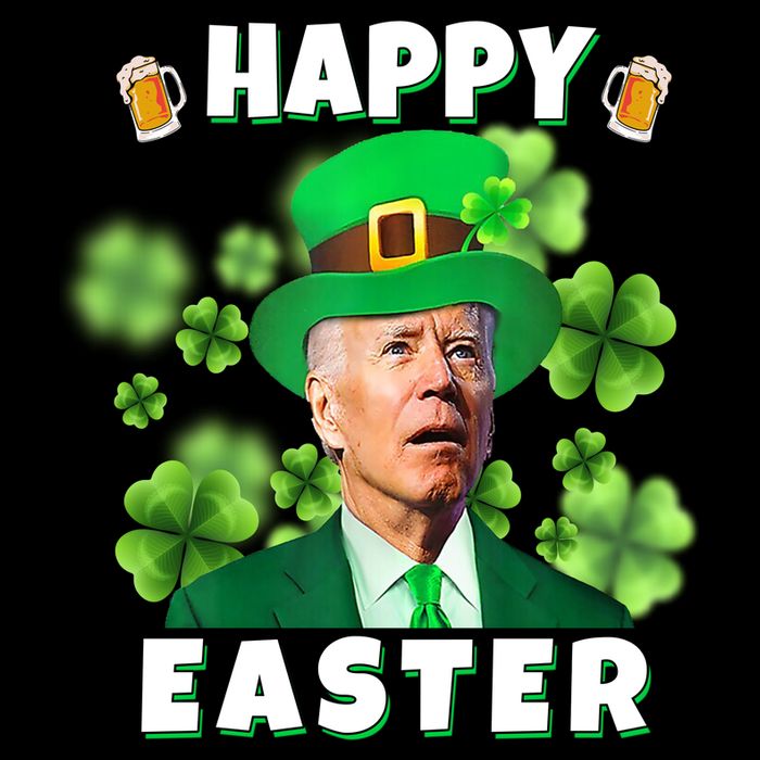 Happy Easter St Patrick's Day Confused Joe Biden Funny Backpack