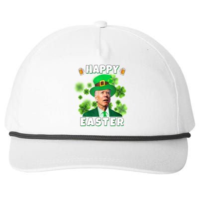 Happy Easter St Patrick's Day Confused Joe Biden Funny Snapback Five-Panel Rope Hat