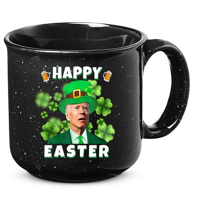 Happy Easter St Patrick's Day Confused Joe Biden Funny 15oz Campfire Ceramic Mug