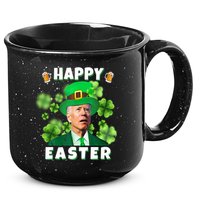 Happy Easter St Patrick's Day Confused Joe Biden Funny 15oz Campfire Ceramic Mug