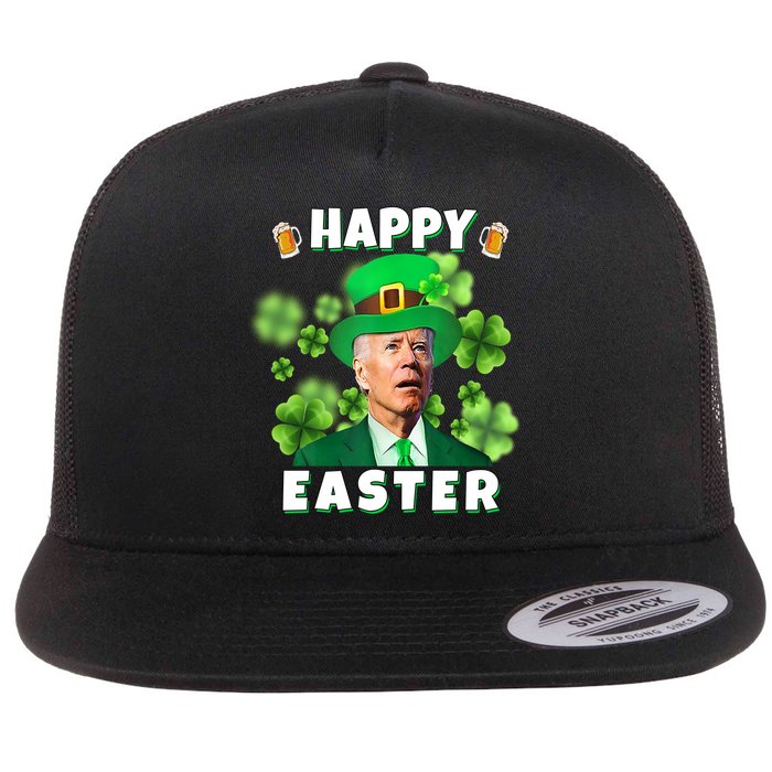 Happy Easter St Patrick's Day Confused Joe Biden Funny Flatbill Hat