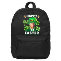 Happy Easter St Patrick's Day Confused Joe Biden Funny 16 in Basic Backpack