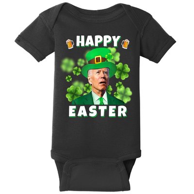 Happy Easter St Patrick's Day Confused Joe Biden Funny Baby Bodysuit
