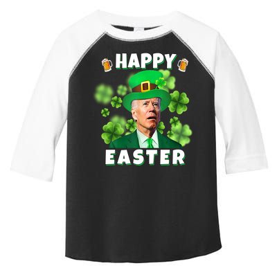 Happy Easter St Patrick's Day Confused Joe Biden Funny Toddler Fine Jersey T-Shirt