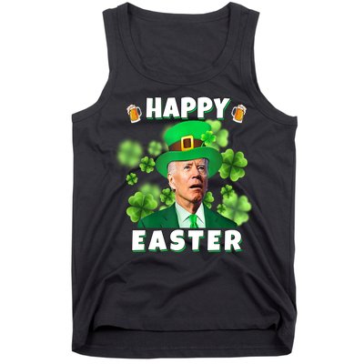 Happy Easter St Patrick's Day Confused Joe Biden Funny Tank Top