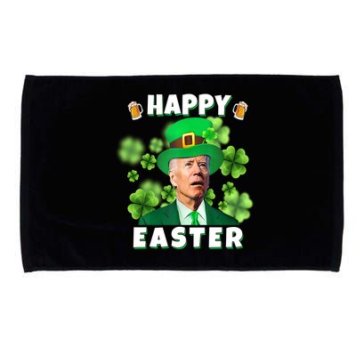 Happy Easter St Patrick's Day Confused Joe Biden Funny Microfiber Hand Towel
