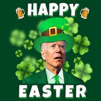 Happy Easter St Patrick's Day Confused Joe Biden Funny Sweatshirt