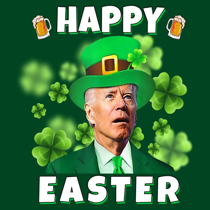Happy Easter St Patrick's Day Confused Joe Biden Funny Sweatshirt