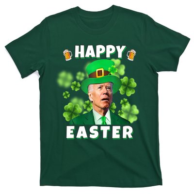 Happy Easter St Patrick's Day Confused Joe Biden Funny T-Shirt