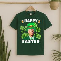 Happy Easter St Patrick's Day Confused Joe Biden Funny T-Shirt