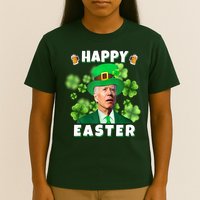Happy Easter St Patrick's Day Confused Joe Biden Funny T-Shirt