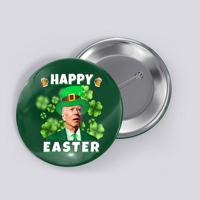 Happy Easter St Patrick's Day Confused Joe Biden Funny Button