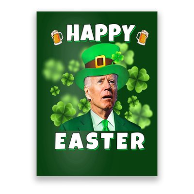 Happy Easter St Patrick's Day Confused Joe Biden Funny Poster