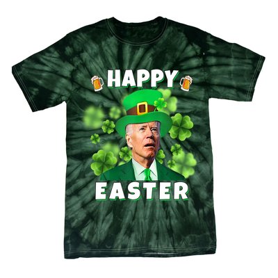 Happy Easter St Patrick's Day Confused Joe Biden Funny Tie-Dye T-Shirt